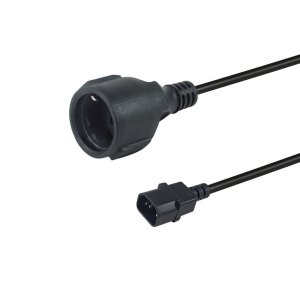 Cable alimentacion shuko hembra a iec macho c14 0.25m 112106