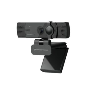 Webcam conceptronic amdis07b 4k uhd 30fps usb2.0/c 1.5m mic. dual fov 80? autofocus tapa priv. negro