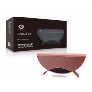 Altavoz bluetooth portable conceptronic apollyon color rojo reproduce mp3 desde usb/microsd radio fm