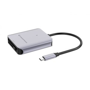 Card reader externo conceptronic bian09g usb-c sd/sdhc/sdxc microsd/tflash