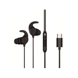 Auricular intrauditivo usb-c conceptronic brendan05b 1.2m microfono controles color negro