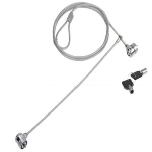 Cable de seguridad conceptronic con doble cabezal y llave 1.5m