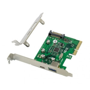 Controladora pcie conceptronic emrick09g pcie x4 2 puertos usb 3.2 gen2 ( usb-c,usb-a)