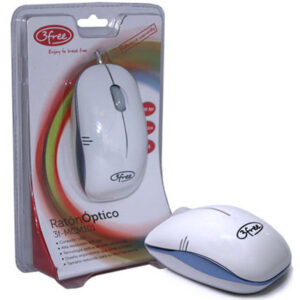 Mouse 3free mcm101/wb dise?o blanco azul