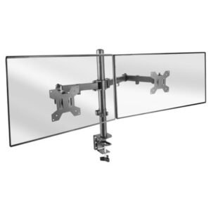 Soporte de mesa mars gaming marm2 para 2 pantalas de 13" a 27" max 8kg 75x75 y 100x100 color negro