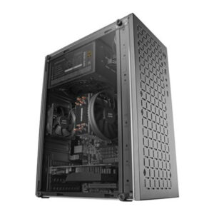 Caja microatx gaming mars gaming mc-1000 black frontal metal-mesh ventana lateral completa sin fuent