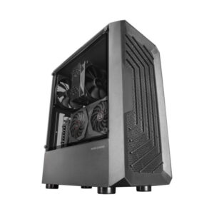 Caja atx mars gaming mc-2000 black frontal mesh ventana lateral camara dual sin fue