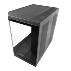 Caja atx semitorre gaming mars gaming mc3tcore color negro 3 paneles de cristal templado doble camar