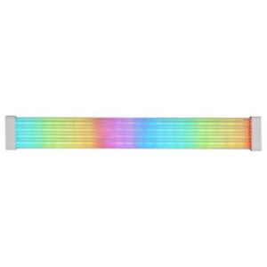 Extensor de cable argb mars gaming mca-16 pin (8+8) silicona flexible