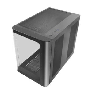 Caja microatx gaming mars gaming mcfusionm cristal curvado gpu 445mm 1x3.5 2x2.5 negro