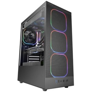Caja atx mars gaming mcnebula lateral cristal templado frontal mesh gpu 302mm negro