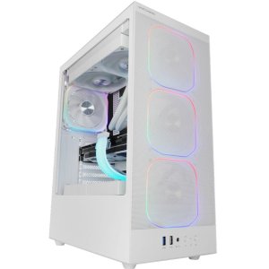 Caja atx mars gaming mcnebulaw lateral cristal templado frontal mesh gpu 302mm blanco