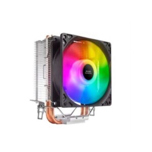 Ventilador con disipador para cpu mars gaming mcpu argb aluminio con base de cobre 2 heatpipes hct t