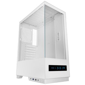 Caja atx mars gaming mcpulsarw doble cristal templado lcd frontal gpu 332mm blanco