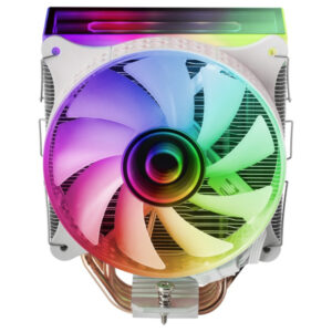 Ventilador con disipador de cpu mars gaming mcpu-vr white dise?o doble espejo infinito 4 headpipes t