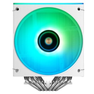 Ventilador con disipador de cpu mars gaming mcpux26w tdp 350w doble torre pwm argb blanco