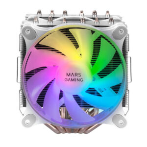 Ventilador con disipador para cpu mars gaming mcpu-xt white dual argb 6 heatpipes tdp 300w doble dis