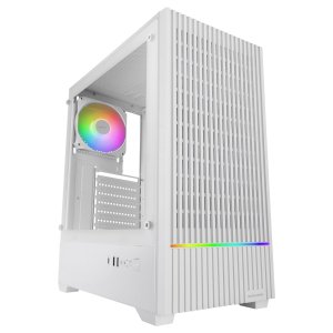 Caja atx mars gaming mc-quantum doble cristal templado argb gpu 335mm blanco