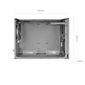 Caja microatx mars gaming mcxps cristal templado mesh gpu 280-360mm 1x3.5 2x2.5 blanco