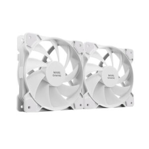 Kit 2xventilador interno mars gaming mf-prox2 white ultra silenciosos fdb bearing antivibraci?n