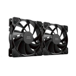 Kit 2xventilador interno mars gaming mf-pwmx2 black rodamientos de fluido dinamico sistema pwm