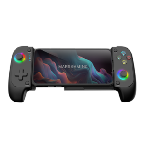 Gamepad bluetooth mars gaming mgpx para smartphones y multiplataforma usb-c 8h bateria rgb negro