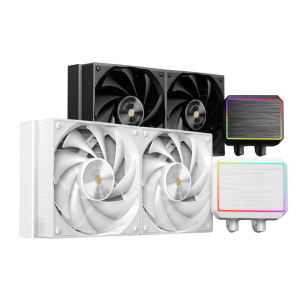 Sistema de refrigeracion liquida mars gaming mlproii240w 2x120mm 450w tdp pantalla lcd blanco