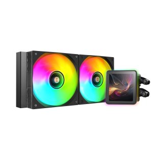 Sistema de refrigeracion liquida mars gaming mlvisionpro240 negro 2x120mm argb tpd 500w lcd