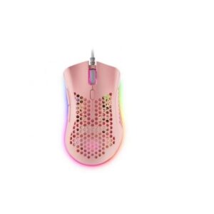 Mouse mars gaming rgb mmex dise?o hive pink 32kdpi pixart 3389pro switch superficie perforada ilumin