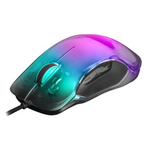 Mouse mars gaming rgb mmglow black 12800dpi iluminacion total chroma-glow con cuerpo acabado en espe
