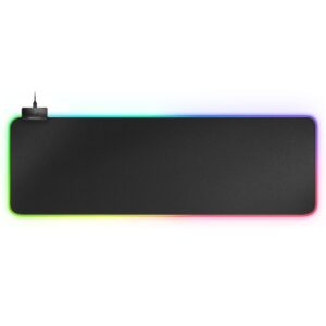 Alfombrilla mars gaming mmprgb2 iluminacion rgb en contorno tama?o xxl 800x300mm 4mm integra hub 2xu