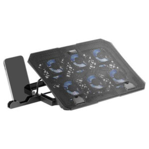 Base de refrigeracion para portatiles maras gaming mnbc23 6 ventiladores led azul stand de 6 posicio