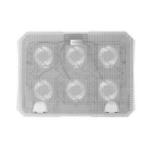 Base de refrigeracion para portatiles mars gaming mnbc23w con soporte de movil/tablet 6xfans white