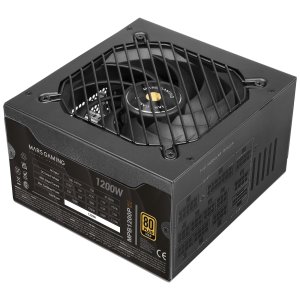 Fuente de alimentacion modular mars gaming 1200w mpb1200psi atx 3.1 80 plus gold pfc activo negro