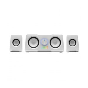 Altavoces 2.2 mars gaming ms22w sistema de doble subwoofer 35w rgb flow conexion jack 3.5mm color bl