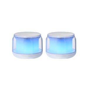 Altavoz bluetooth 2,0 mars gaming ms-aura white rgb 360? bt 5,3 15w alimentacion usb + jack 3,5mm