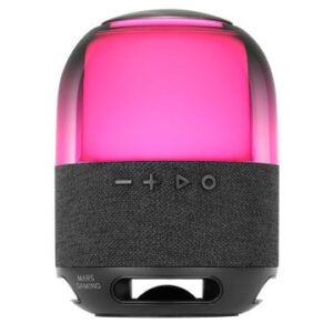 Altavoz bluetooth portable mars gaming msflow negro 15w deepbass bt microsd rgb 360 bat 6h
