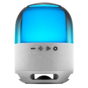 Altavoz bluetooth portable mars gaming msfloww gris 15w deepbass bt microsd rgb 360 bat 6h