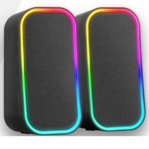 Altavoces 2.0 bluetooth mars gaming msom negro 20w dsp iluminacion rgb aux -in control volumen