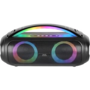 Altavoz bluetooth portable mars gaming mspulsew negro 50w ultrabass rgb bat. 8h bt usb aux fm