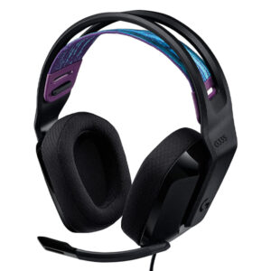 Headset logitech g335 diadema suspension transductores 40mm jack 3.5mm multiplataforma blanco