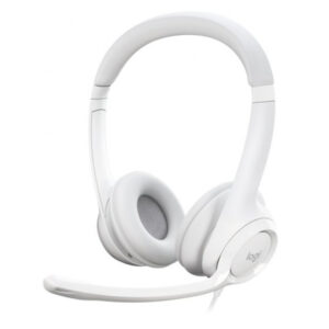 Headset logitech h390 microfono con supresion de ruido usb color blanco p/n: 981-001286