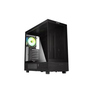 Caja atx abysm danube sava h400 black 2x3.5" 1x2.5" usb-c gpu max 410mm