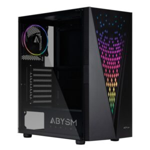 Caja atx abysm danube kolpa black 2x3.5" 2x2.5" gpu max 345mm