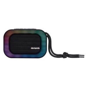 Altavoz bluetooth portable aiwa bst-130 ti 5w rms bt 5.3 microsd bateria 12h rgb titanium