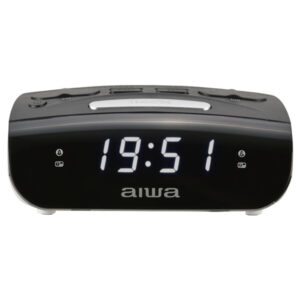 Radio despertador aiwa cr-15bk doble alarma fm