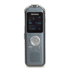Grabadora de voz aiwa dvr-m700 16gb 275h microsd lcd radio bateria litio