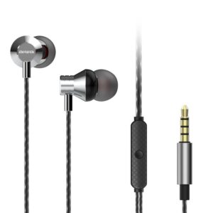 Auricular intrauditivo aiwa estm-50sl silver 3.5mm driver neodimio 10mm dinamico micro controlador