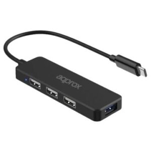 Hub usb-c approx appc48v2 a 1xusb-a 2.0 3xusb-a 2.0