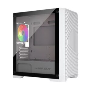 Caja microatx keep out xc-220w glass 1x3.5? 2x2.5? 1xusb2.0 2xusb3.0 gpu max 330mm latcristal templ